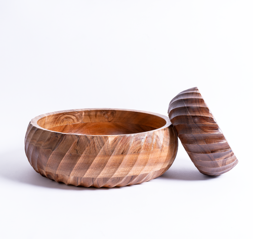 Harvest Acacia Bowl